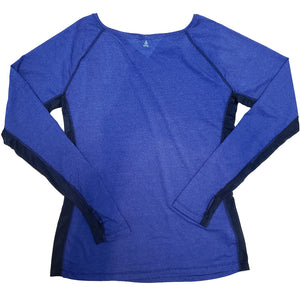 Long Sleeve Boat Neck T-Shirt with Net