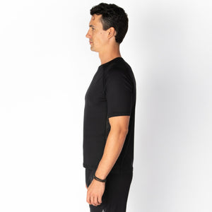 Mens Short Sleeve Two-tone Vented T-Shirt