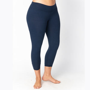 Yoga Pant Mid Waist Capri Length Legging