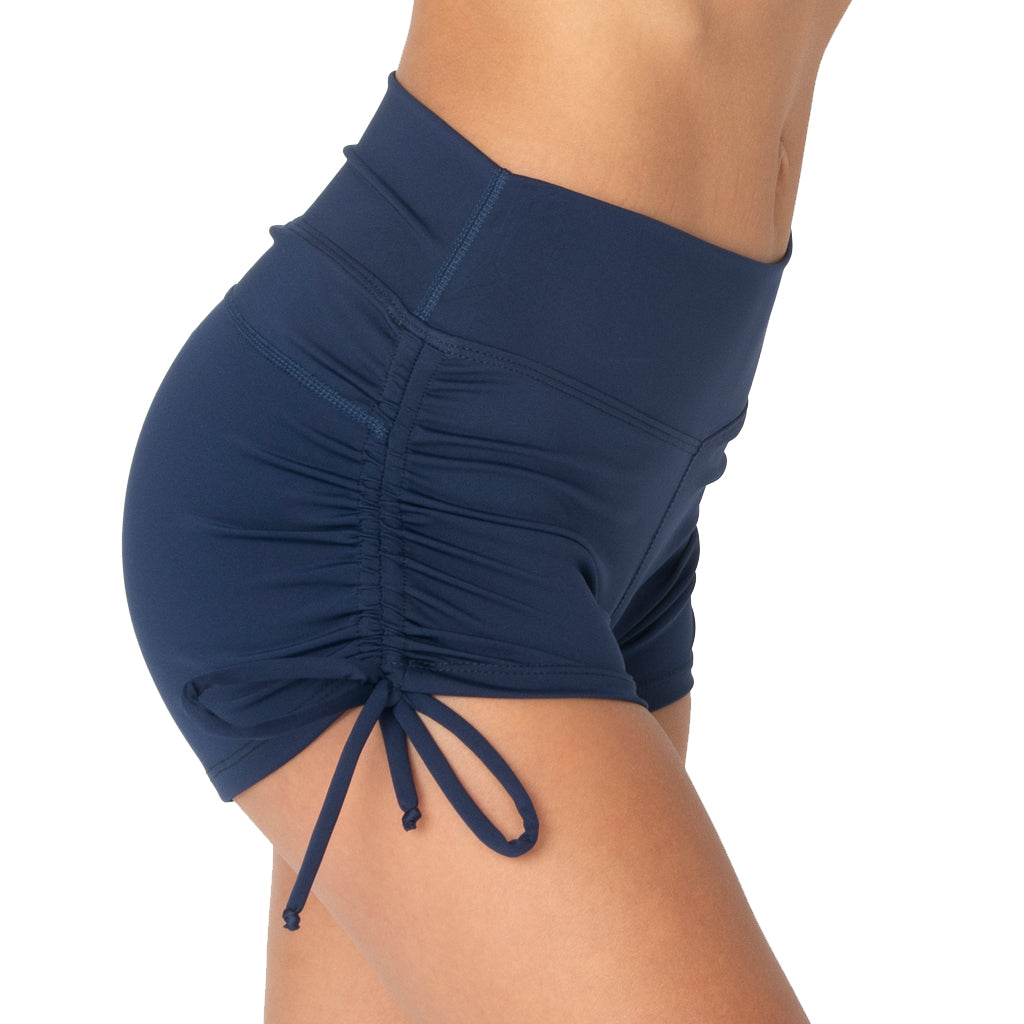 Yoga Short High Waist Drawstring with Scrunch Back – The Yoga Line